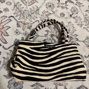 Kate Spade Zebra Stripe Women Purse in Black and Cream